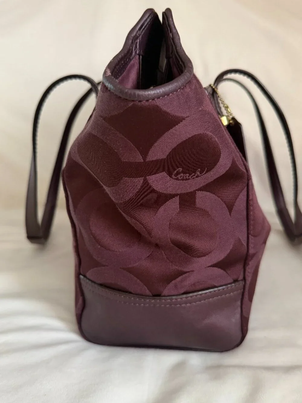 Coach Taylor Op Art Alexis Eggplant Purple Women's Bag G1369-F25501